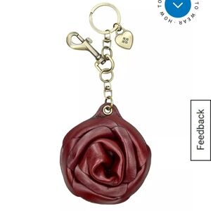 Patricia Nash Rose Mirror Key Fob - NWT